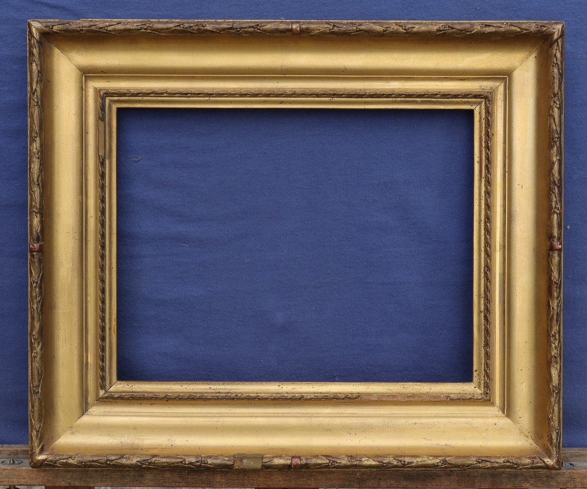 Beautiful 19th Century Golden Frame For 5f Format 35x27 Cm