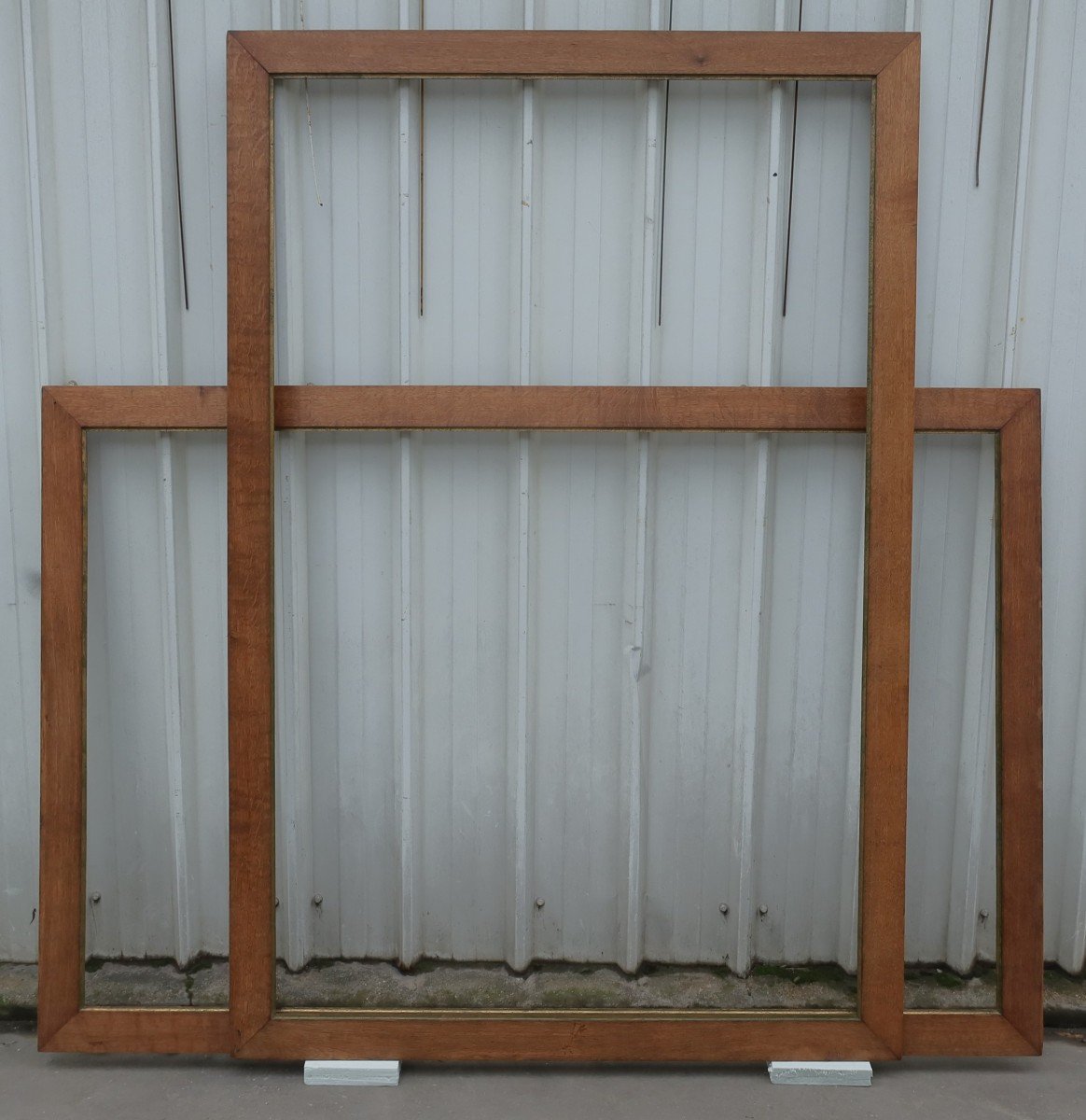 Two Very Large Oak Frames Flat Profile View 189x119