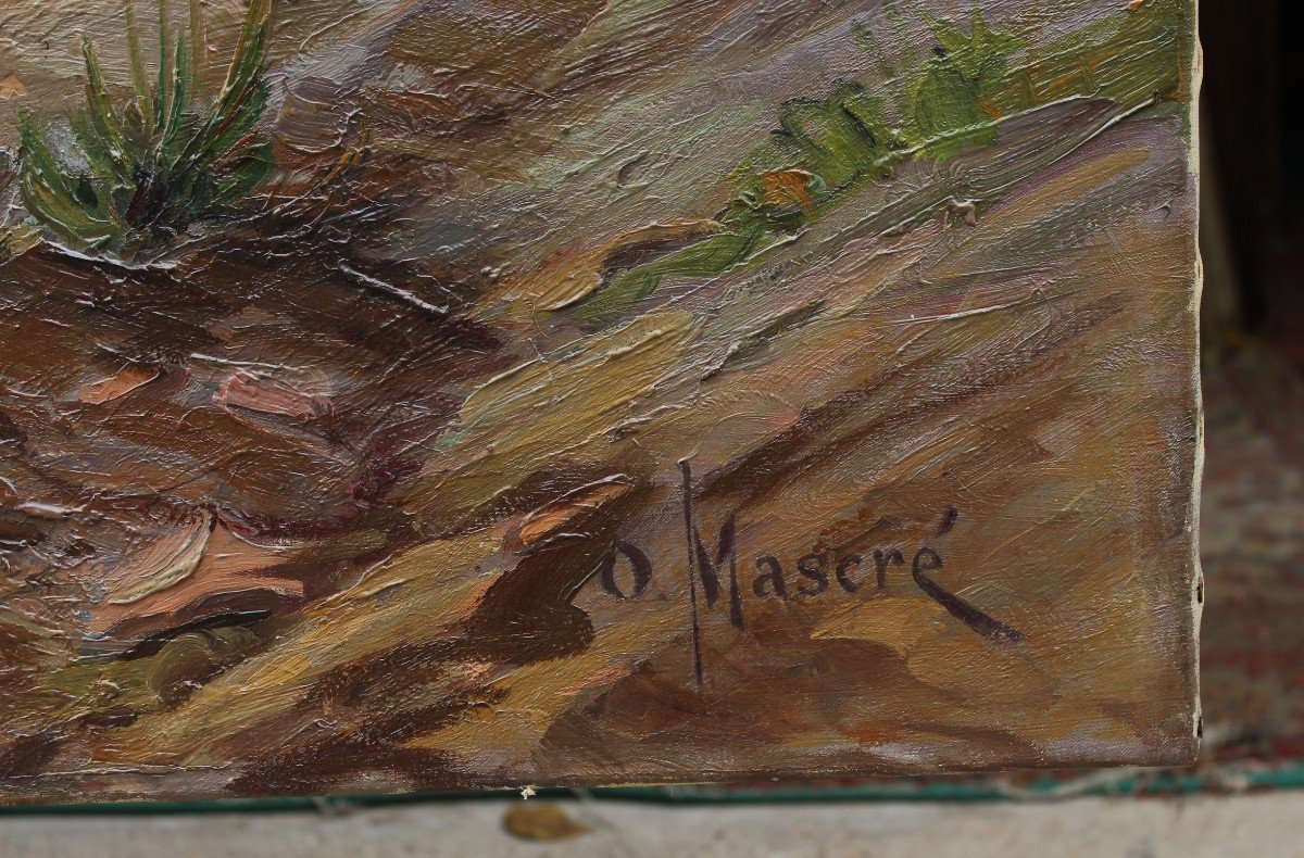 Large Mountain Painting, Vercors - Oscar Louis Mascré (1865-1943)-photo-6