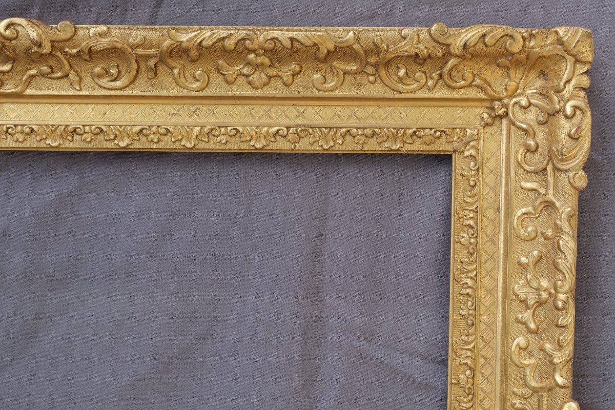 Beautiful Golden Frame For 25p Format - 81x60 Cm-photo-3