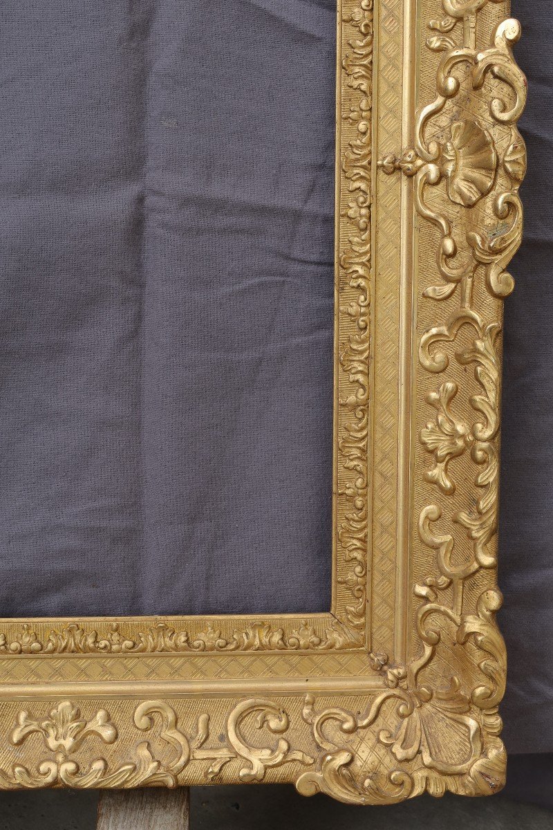 Beautiful Golden Frame For 25p Format - 81x60 Cm-photo-4