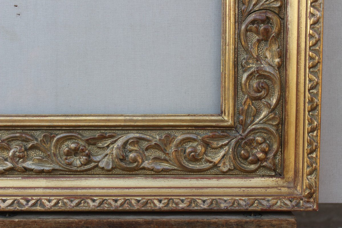 Rennaissance Style Frame Early 20th Century Golden For 8f 46x38 Cm-photo-1