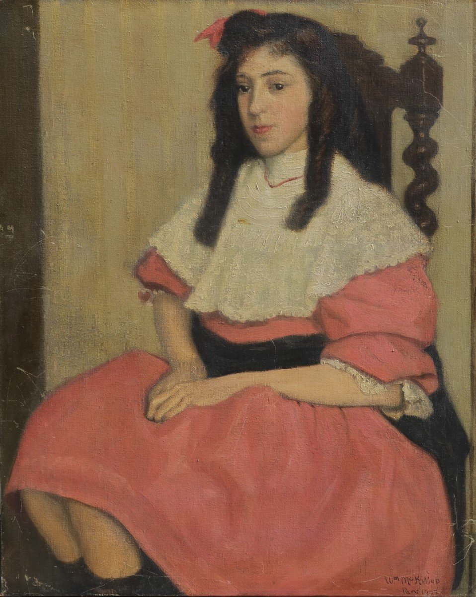 Thoughtful Young Girl. William Mackillop Or Mckillop (1878-1937)