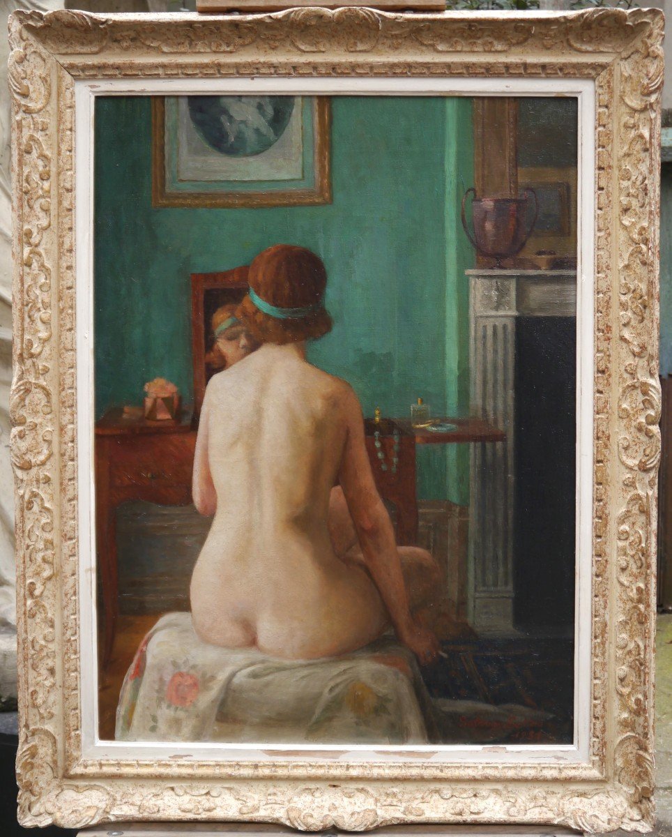 Nu à la coiffeuse 1931. Solange Sottas XXè
