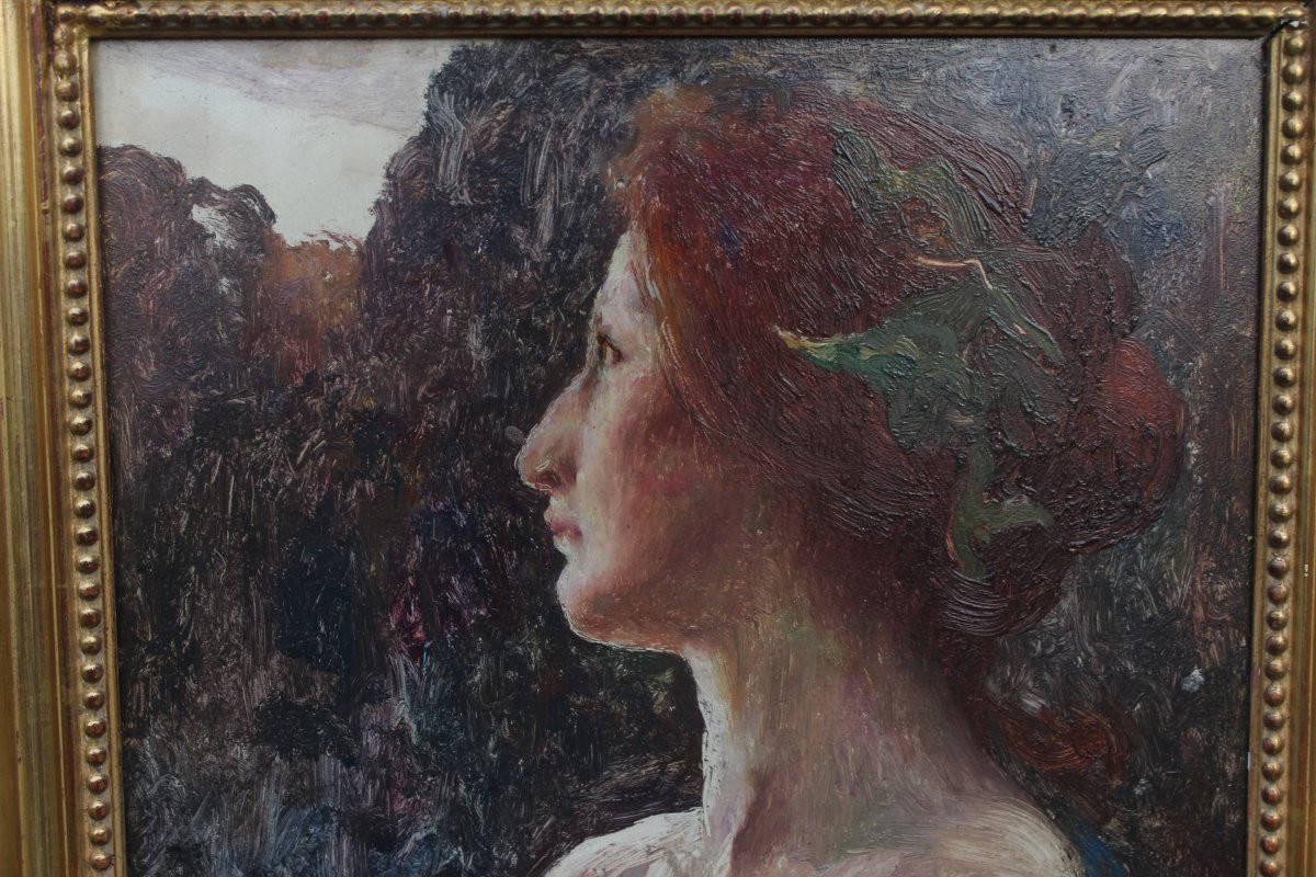 Portrait Of A Woman. Henri Jules Guinier (1867-1927)-photo-2