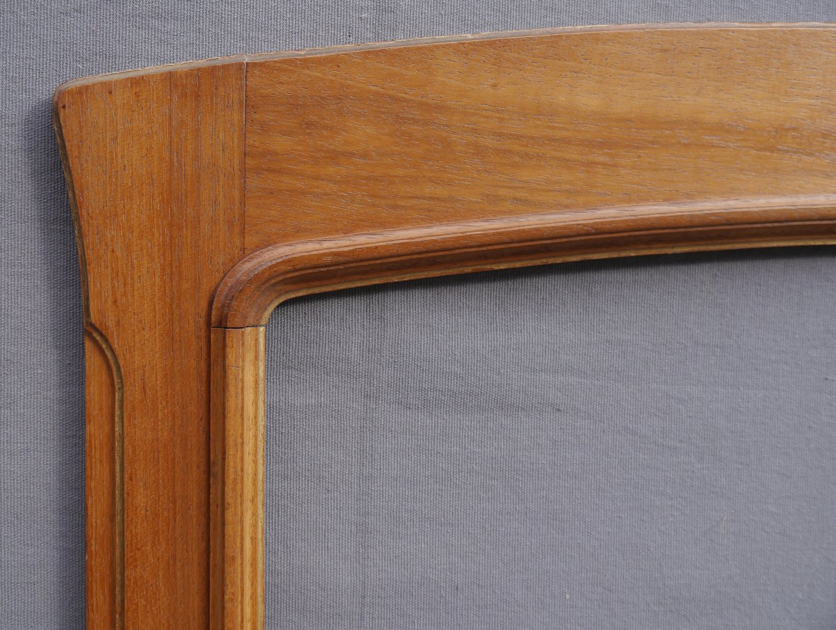 Art Nouveau Walnut Frame, View 45.5/43x69 Cm-photo-2