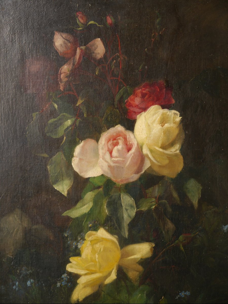 Jean BENNER (1836-1906). Roses-photo-3
