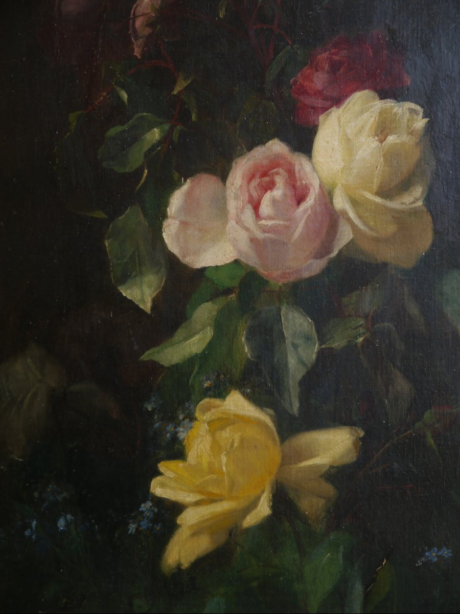 Jean BENNER (1836-1906). Roses-photo-4