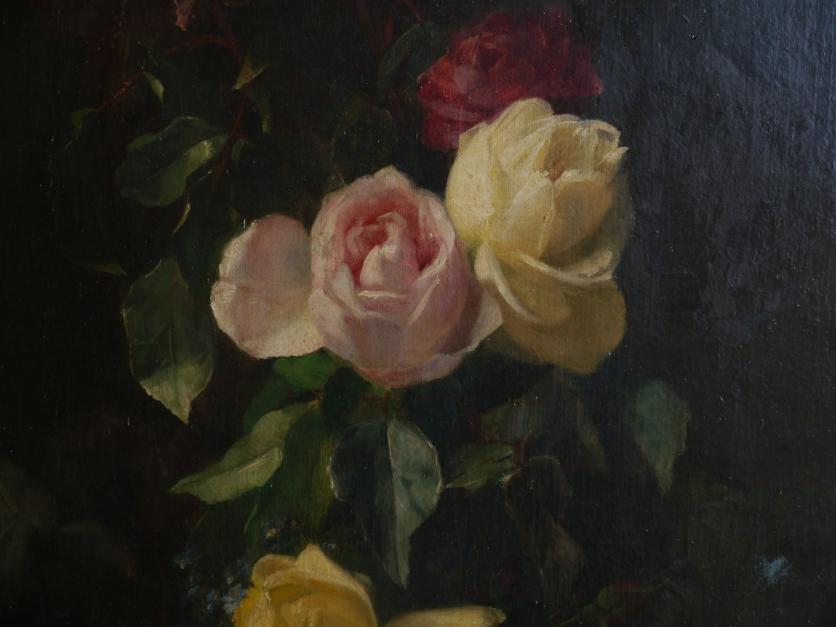Jean BENNER (1836-1906). Roses-photo-2