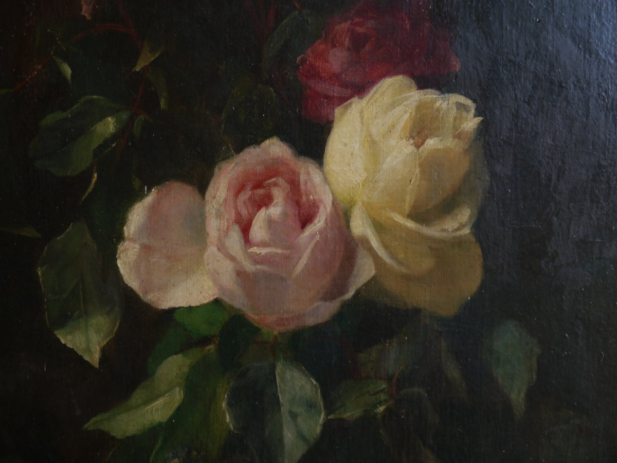Jean BENNER (1836-1906). Roses-photo-3
