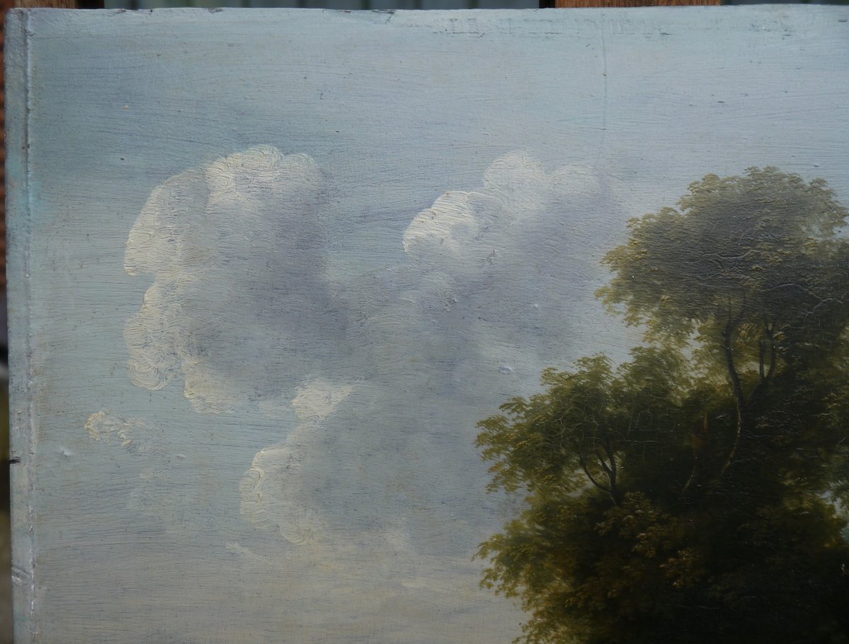 Animated Landscape With Horses And Riders - Romantic School, Early 19th Century, Follower Of Jean Louis Demarne-photo-3