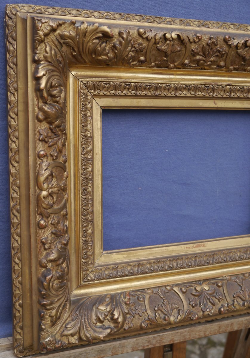 19th Century Gilded Frame, View 26.3x17.8 Cm, 3p Format (27x19)-photo-1