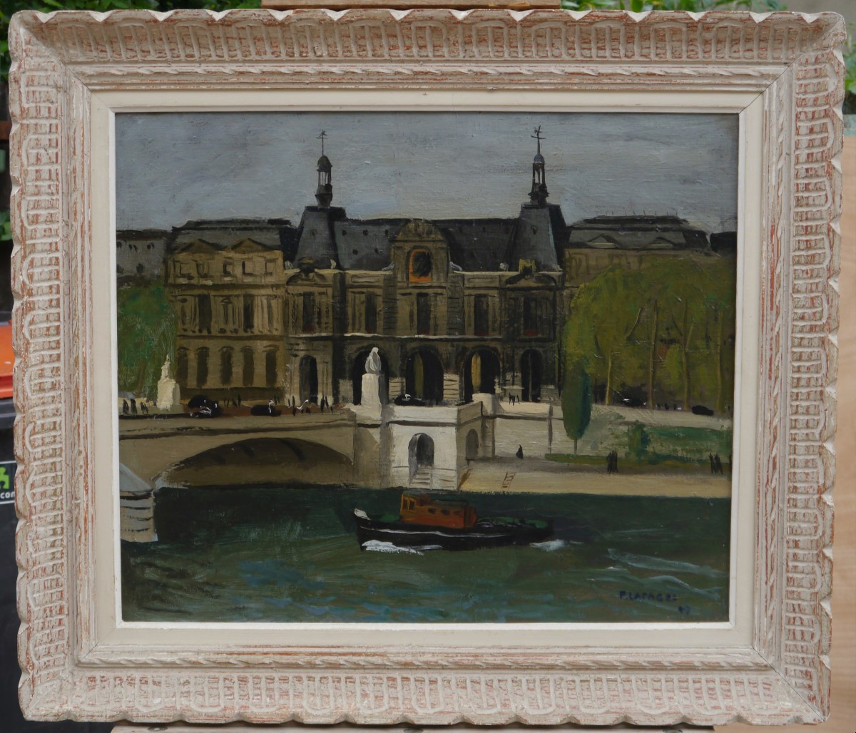  The Louvre At The Pont Du Carrousel, Paris 1947. Pierre Lafages (1925-?)