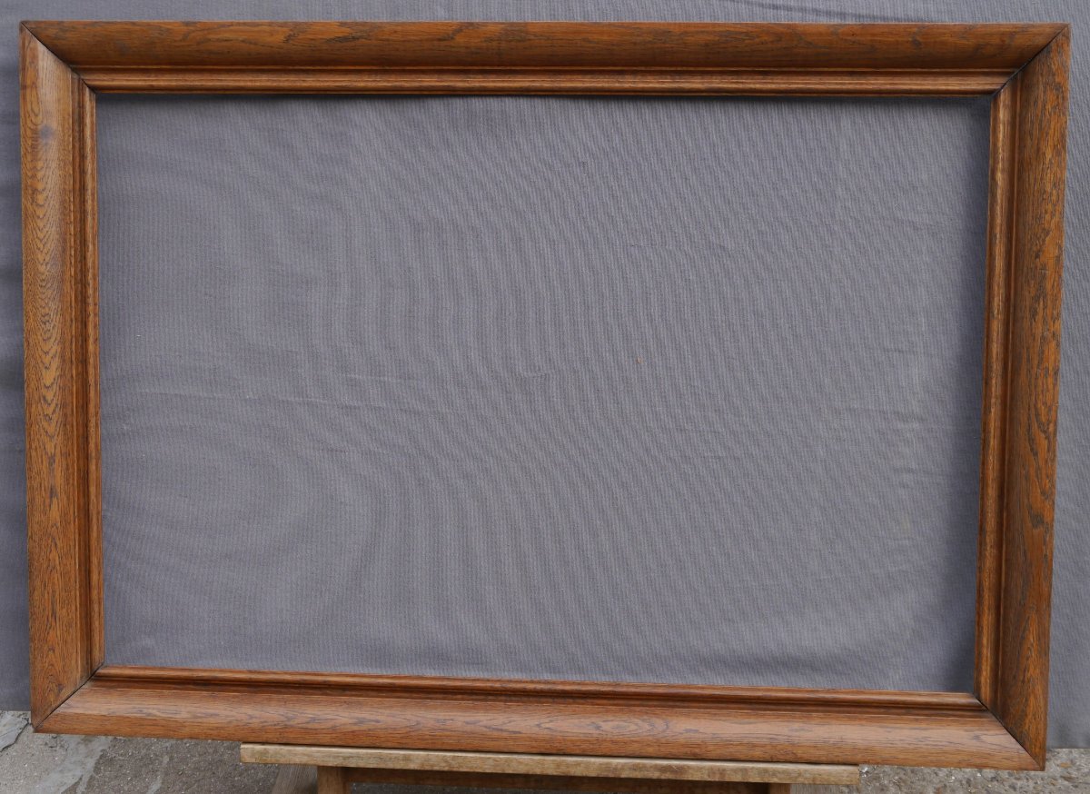 19th Century Oak Wood Frame, View 88x58 Cm. #2-photo-3