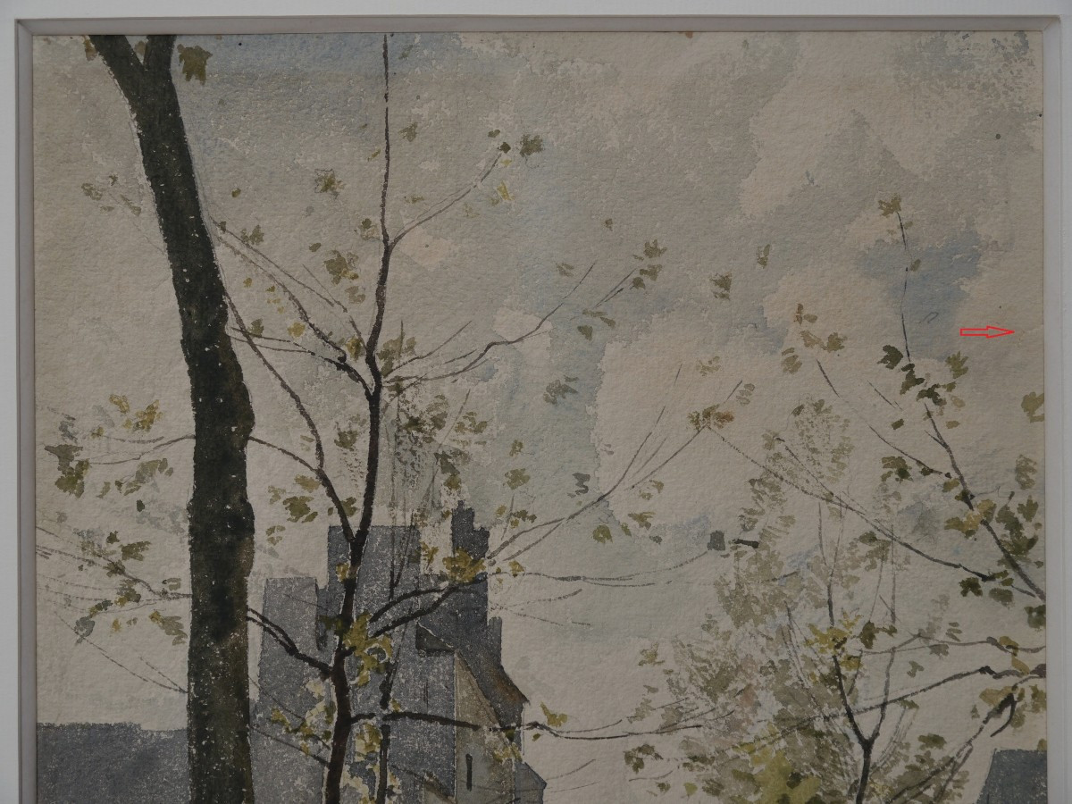 Henri ZUBER (1844-1909). Rue animée, Paris ?-photo-8