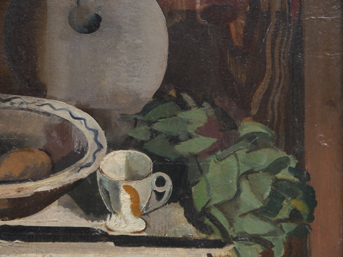 Charlotte Henschel (1892-1985). Cubist Still Life-photo-3