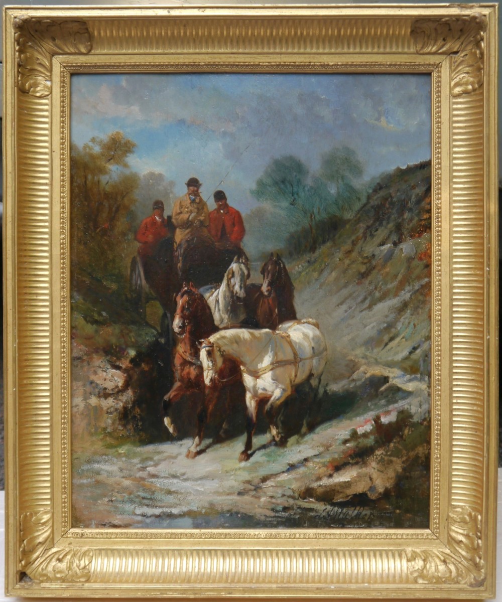 A Team Of Four Horses. James Alexander Walker (1831/41-1898)
