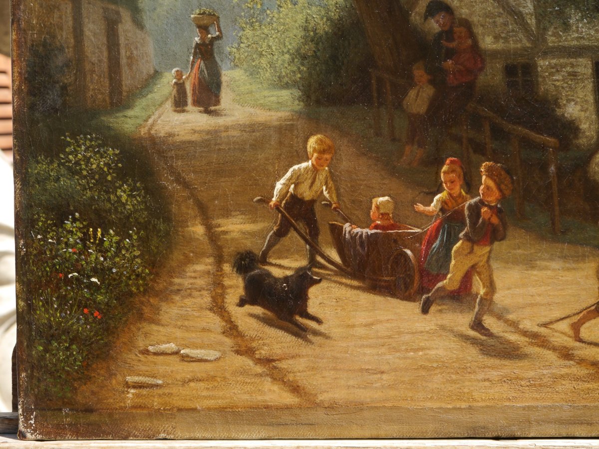 The Little Stagecoach. Emil Gottlieb Schuback (1820-1902)-photo-2