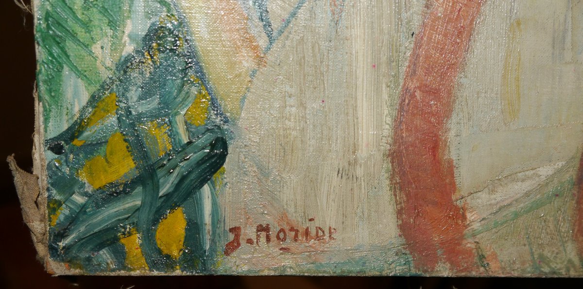 Woman In The Garden In Summer. Jeanne Moride (1881-1970)-photo-6
