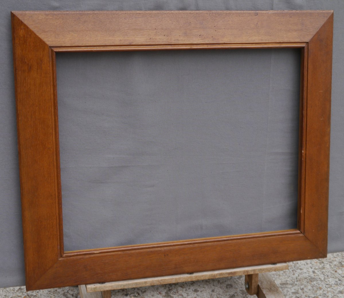 Cadre bois chêne vue 70,2x54,5 cm profil plat pente-photo-4
