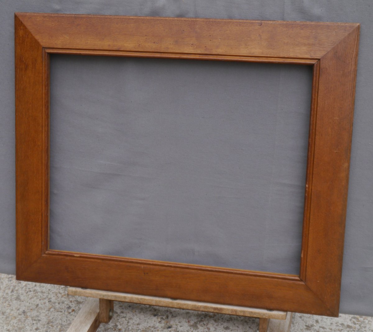 Cadre bois chêne vue 70,2x54,5 cm profil plat pente-photo-1