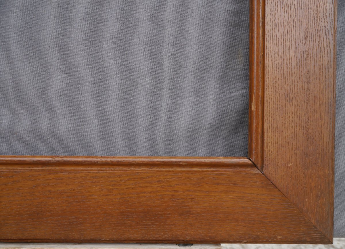 Cadre bois chêne vue 70,2x54,5 cm profil plat pente-photo-6