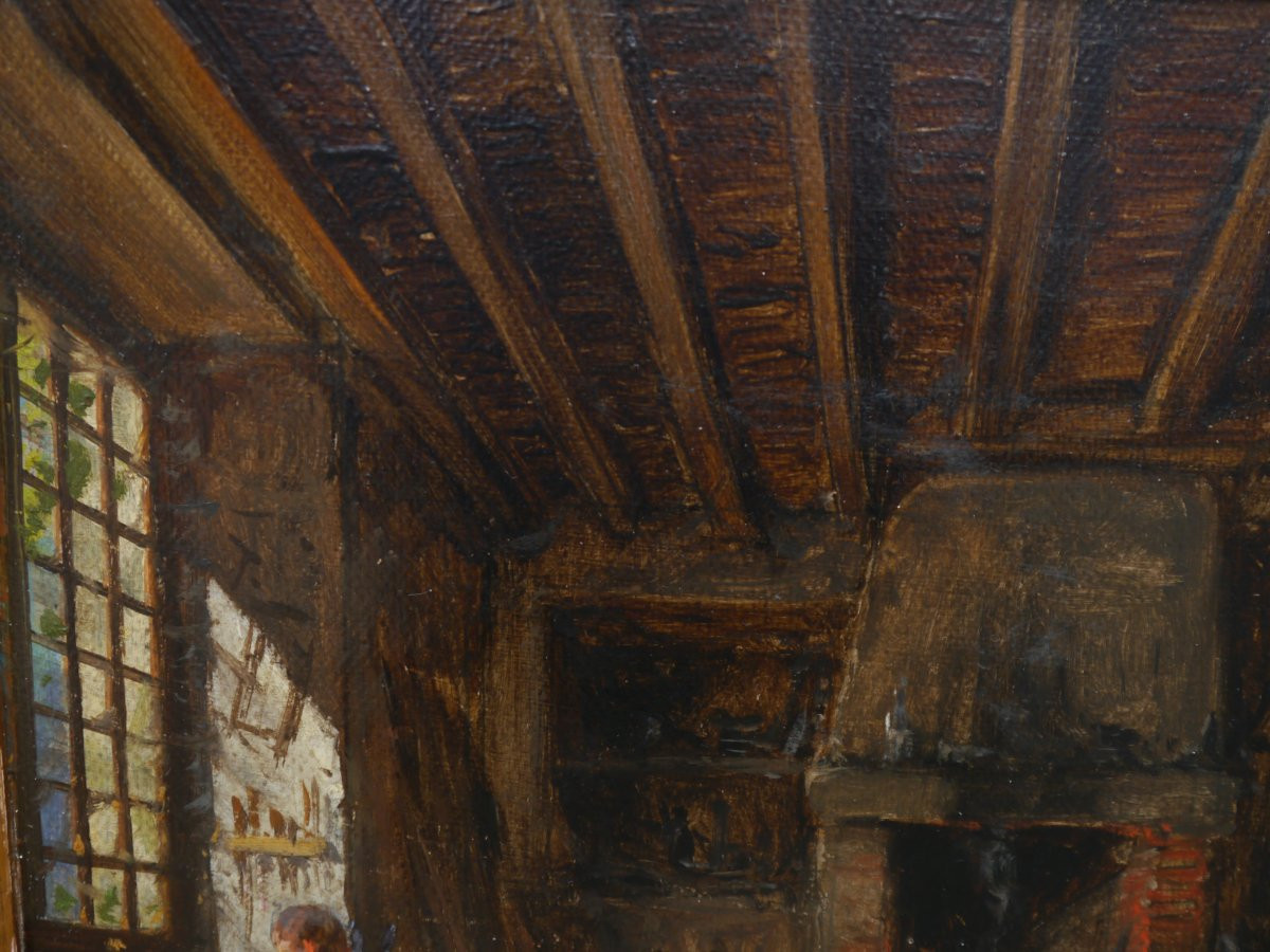 Atelier de forgeron ou charron. Alexandre BAILLY (1866-1949)-photo-6