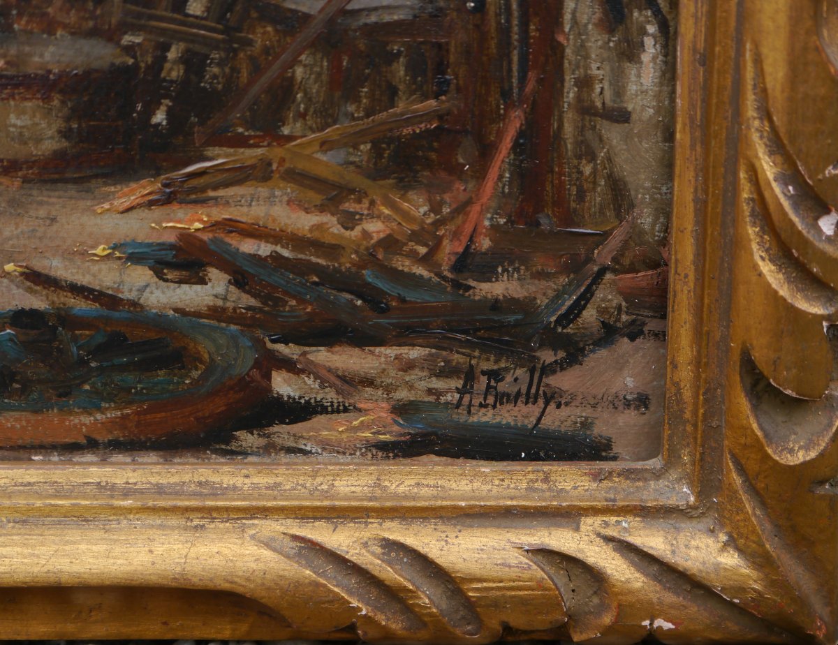Atelier de forgeron ou charron. Alexandre BAILLY (1866-1949)-photo-7