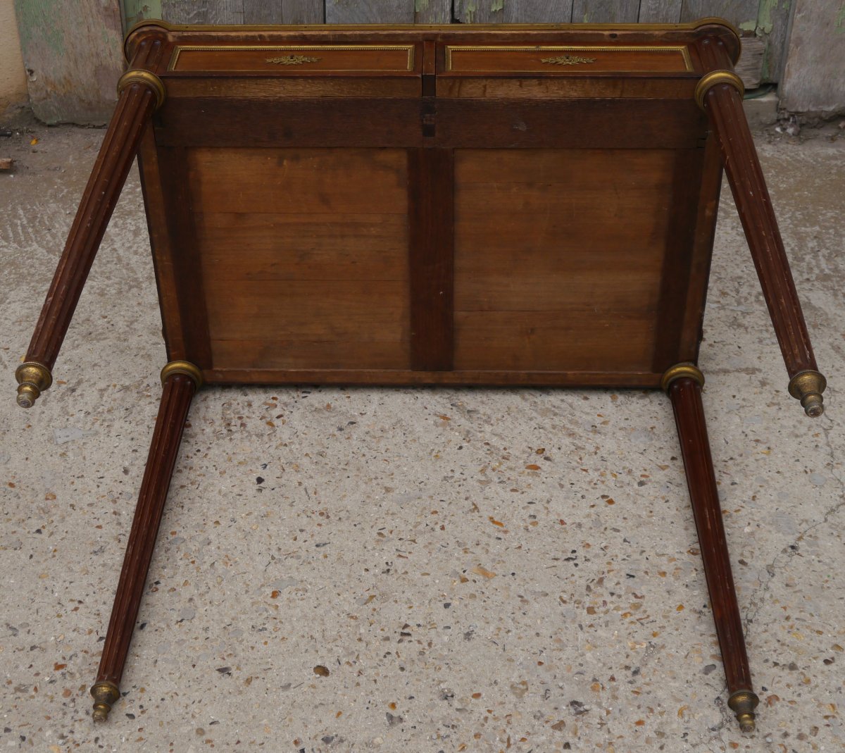Petit bureau de style Louis 16 acajou-photo-7