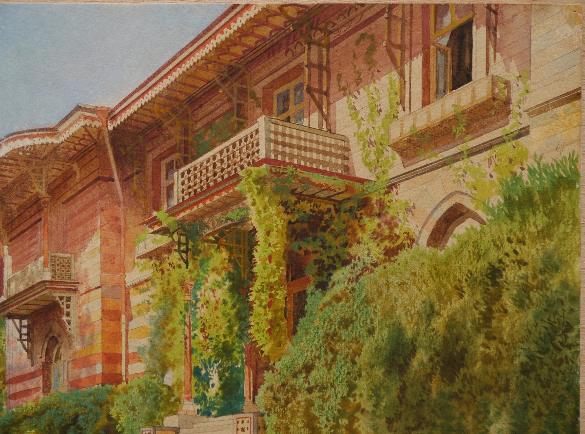 Luigi Ossipovich Premazzi (1814-1891). The Small Palace Of Alexander II In Livadia-photo-4