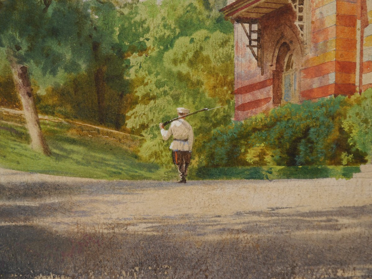 Luigi Ossipovich Premazzi (1814-1891). The Small Palace Of Alexander II In Livadia-photo-5