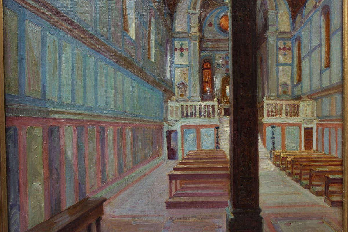 P. Bracquemond (1870-1926). Church Of St. Mary Of Miracles 1907 In Venice-photo-4
