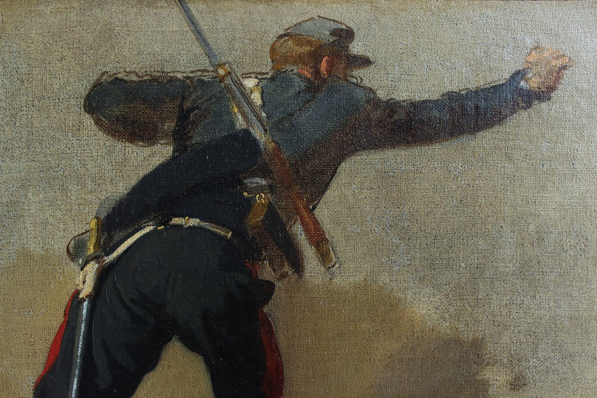  Isidore Pils (1813/15-1875) - Study For The Battle Of Alma In Crimea-photo-4