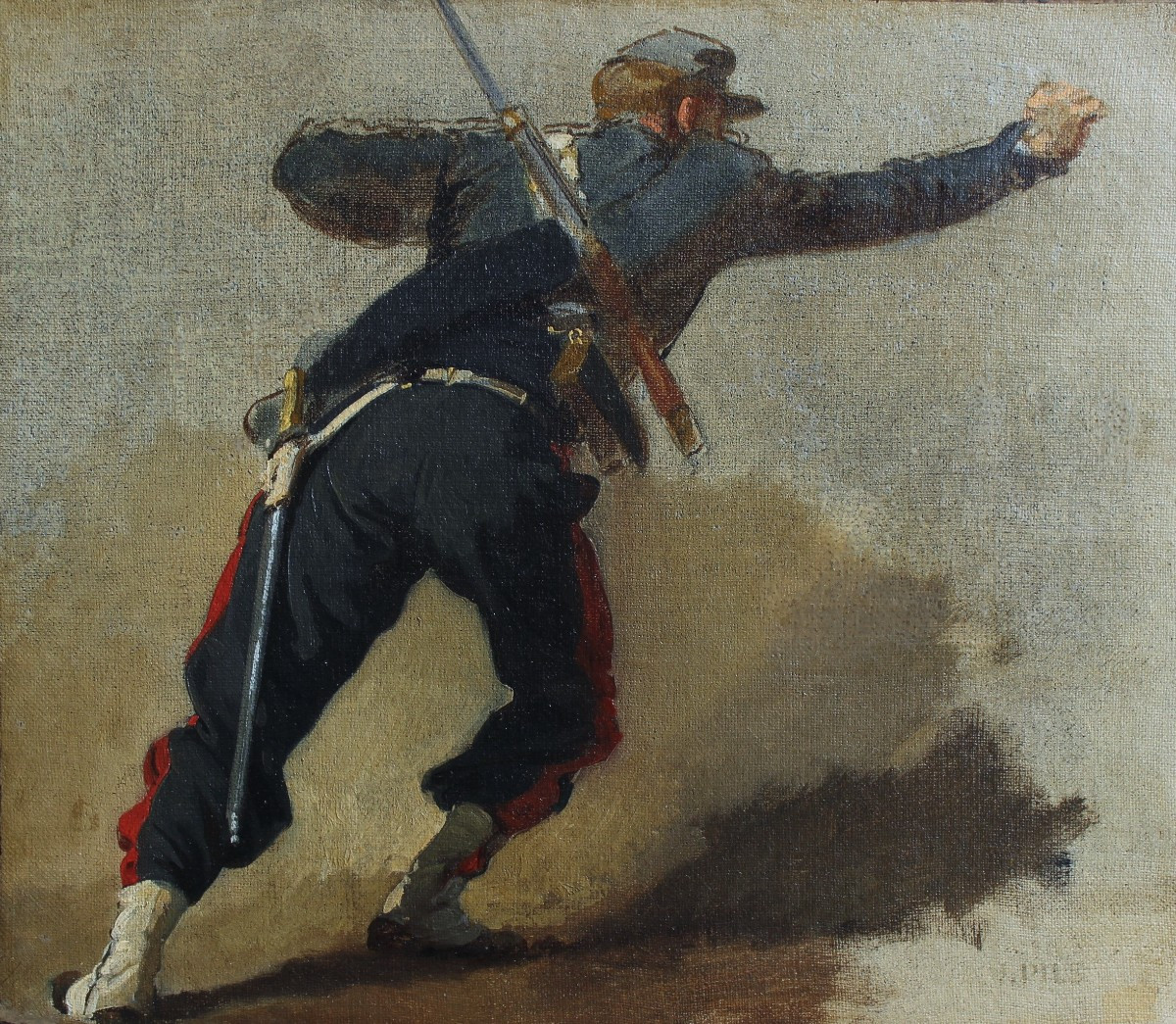  Isidore Pils (1813/15-1875) - Study For The Battle Of Alma In Crimea