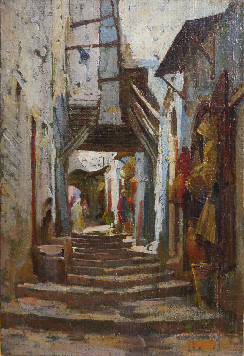 La Casbah d'Alger. Jules ROUSSET (1840-1921) 