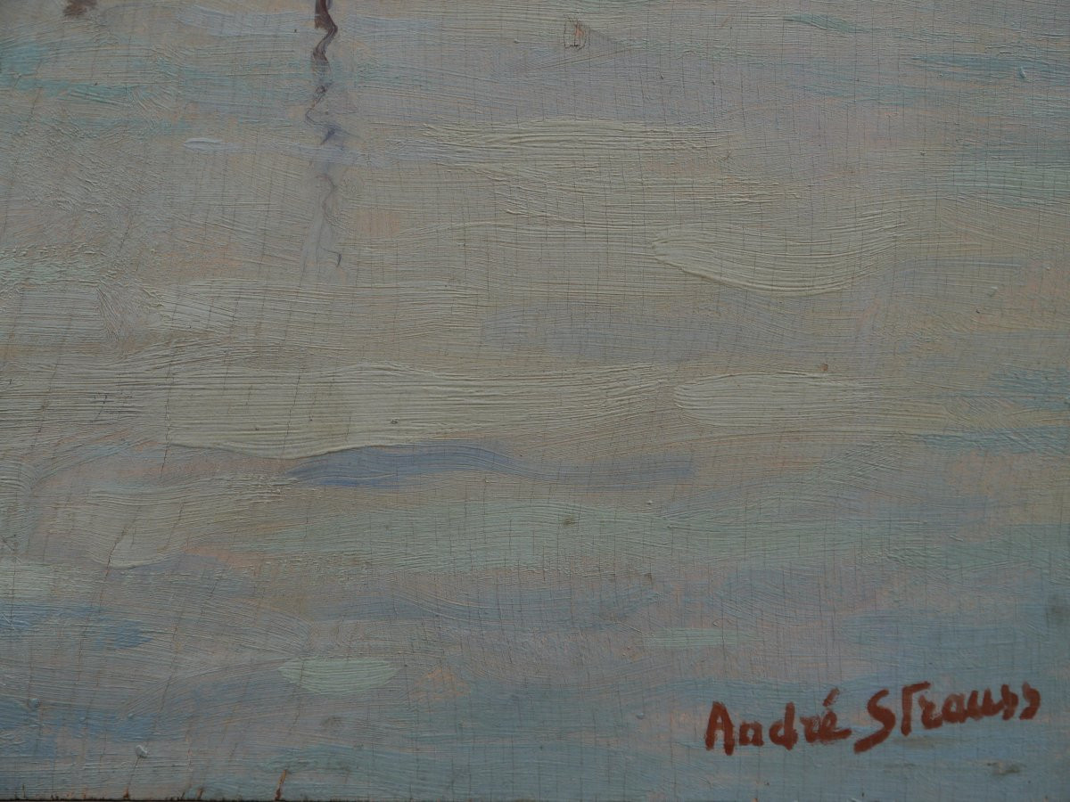 Bateaux de pêche à Tréboul. André STRAUSS (1885-1971)-photo-3