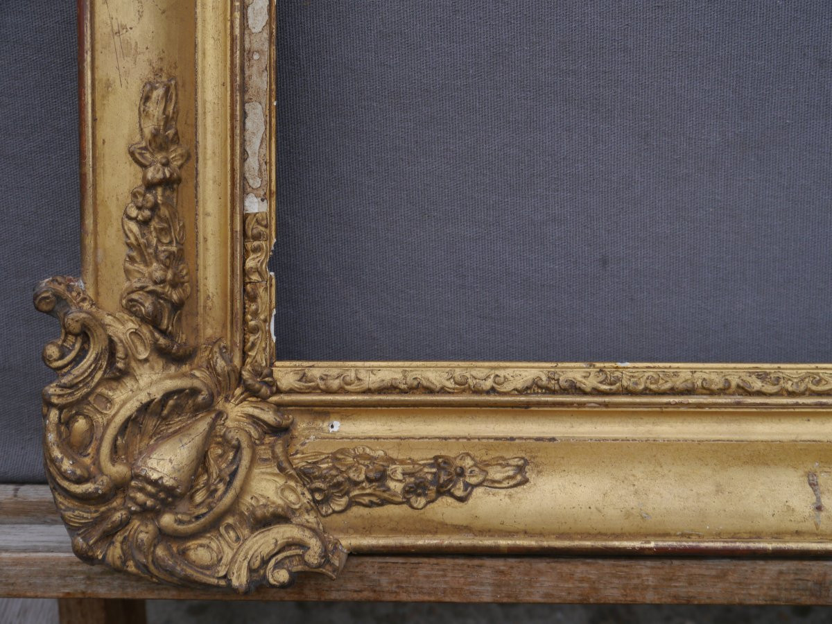 Cadre dor&eacute; Louis Philippe vue  33,3 x 24,5/25 cm,format 5F-photo-6