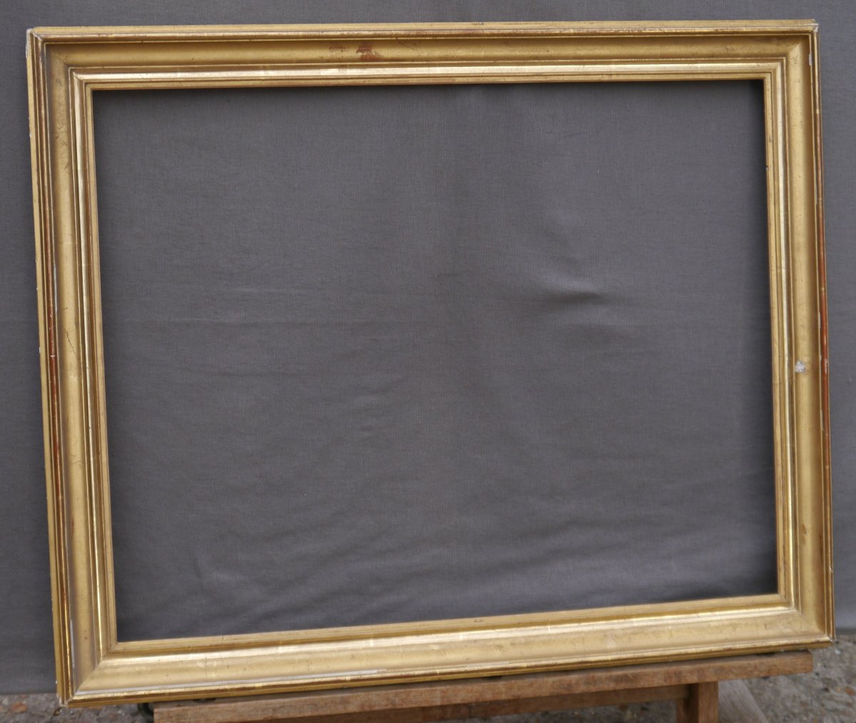 Gilt Frame, 19th Century Louis-philippe Style, View 61.7 X 48.7 Cm-photo-2