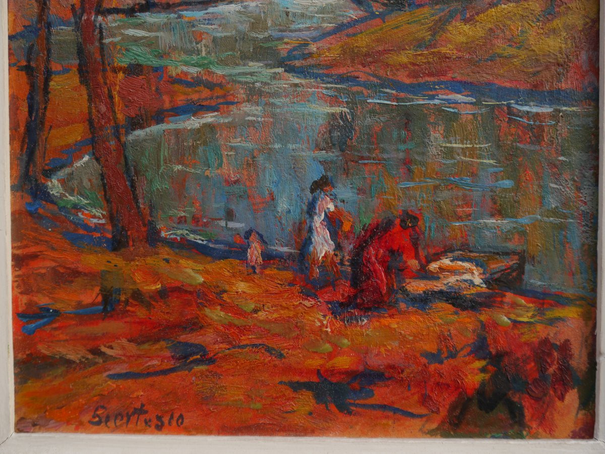 Paul Scortesco (1895-1976). Animated Landscape-photo-1