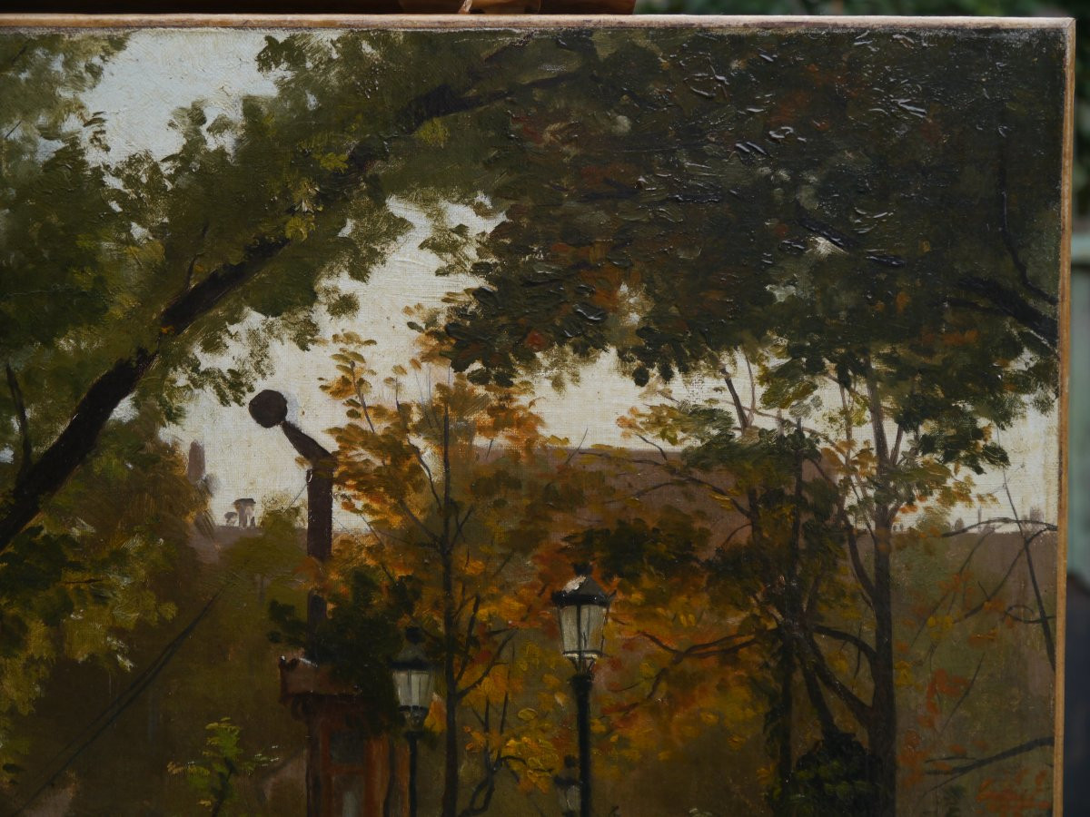 Paris, le square du Vert-Galant. Ecole française fin XIXè-photo-3