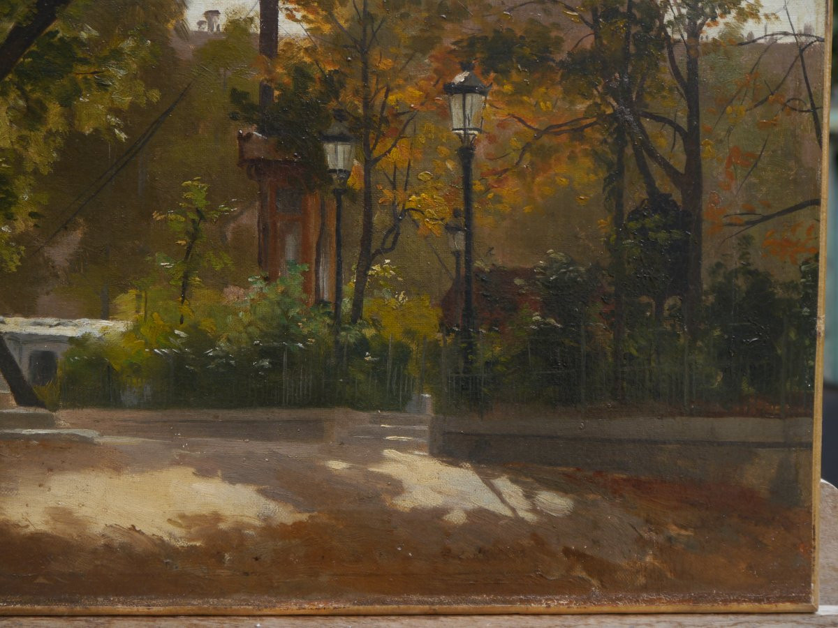 Paris, le square du Vert-Galant. Ecole française fin XIXè-photo-1