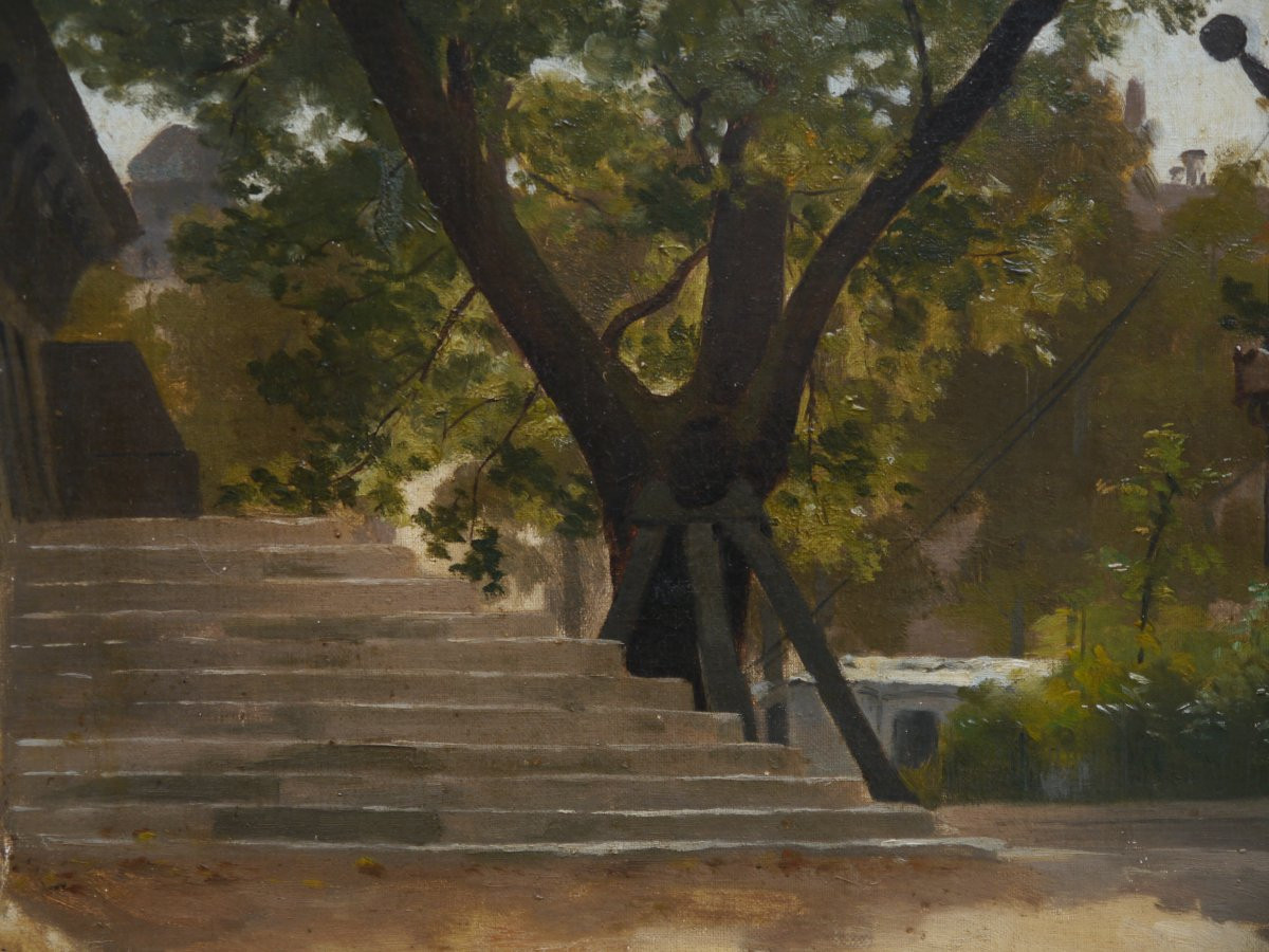 Paris, le square du Vert-Galant. Ecole française fin XIXè-photo-7