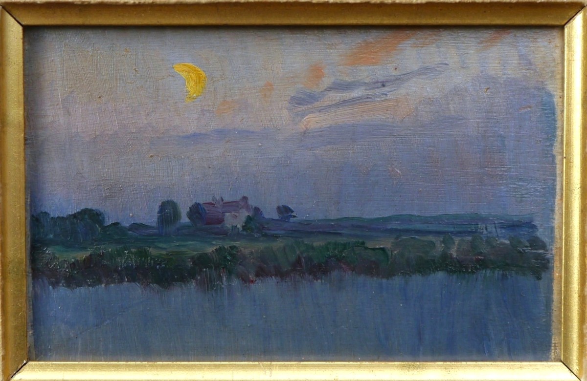 Petit paysage nocturne, La Roche Guyon 1910. 