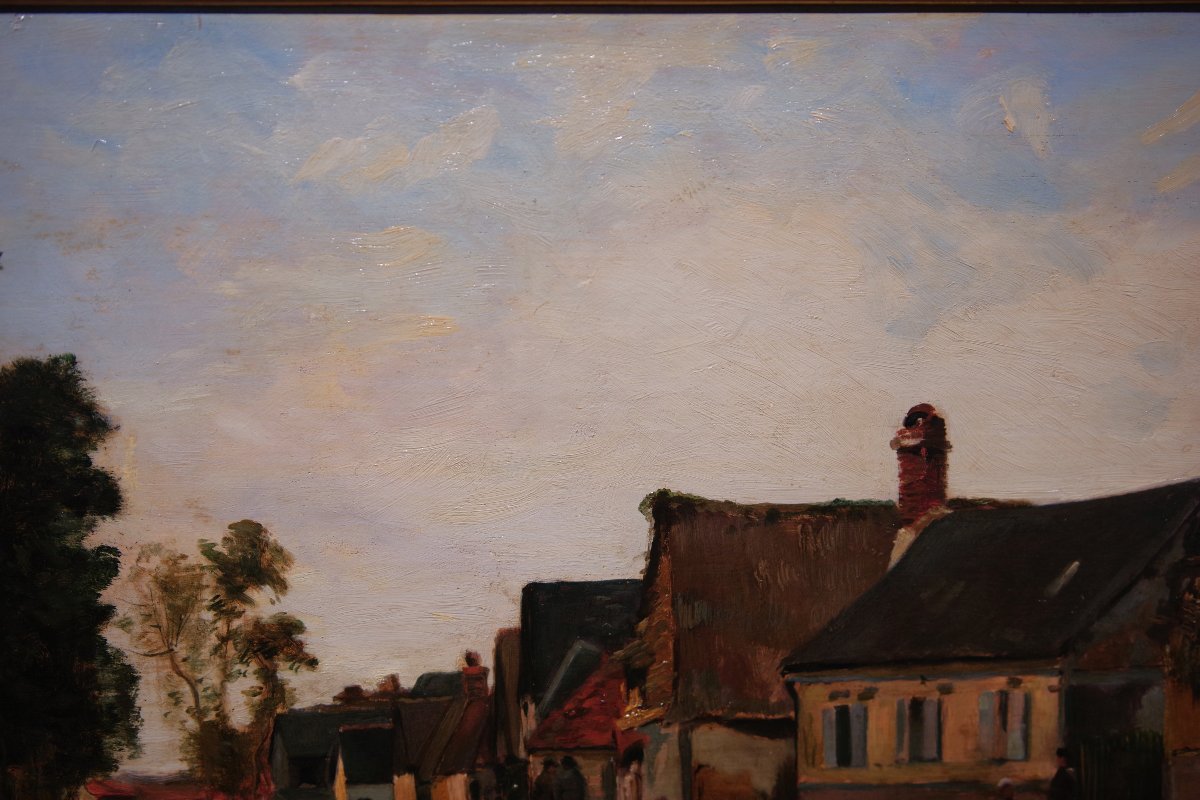 Hippolyte Camille Delpy (1842-1910). The Berneval Pond In Normandy, Circa 1880-photo-4