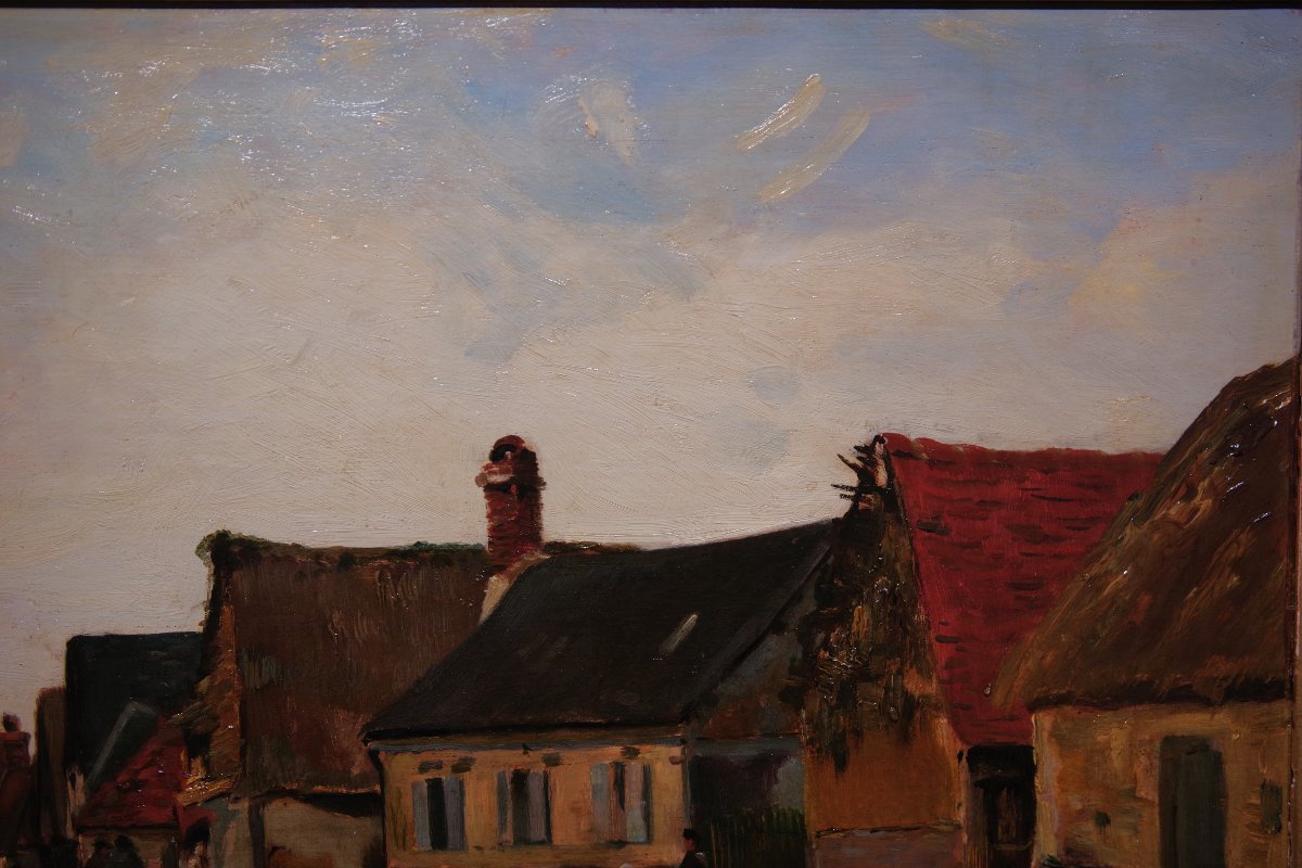 Hippolyte Camille Delpy (1842-1910). The Berneval Pond In Normandy, Circa 1880-photo-1