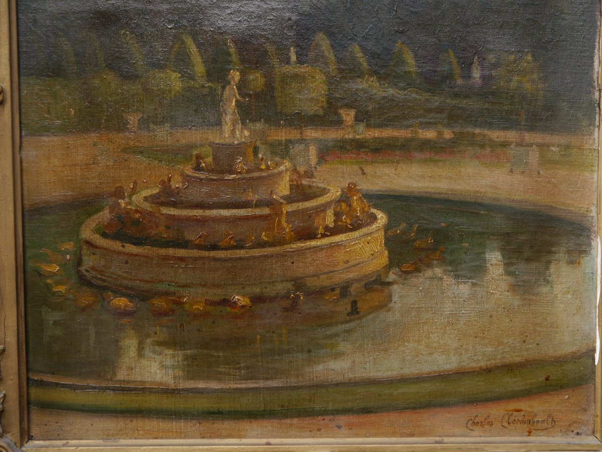 Versailles Park And Latona Fountain. Charles Clerambault (1885-?)-photo-4
