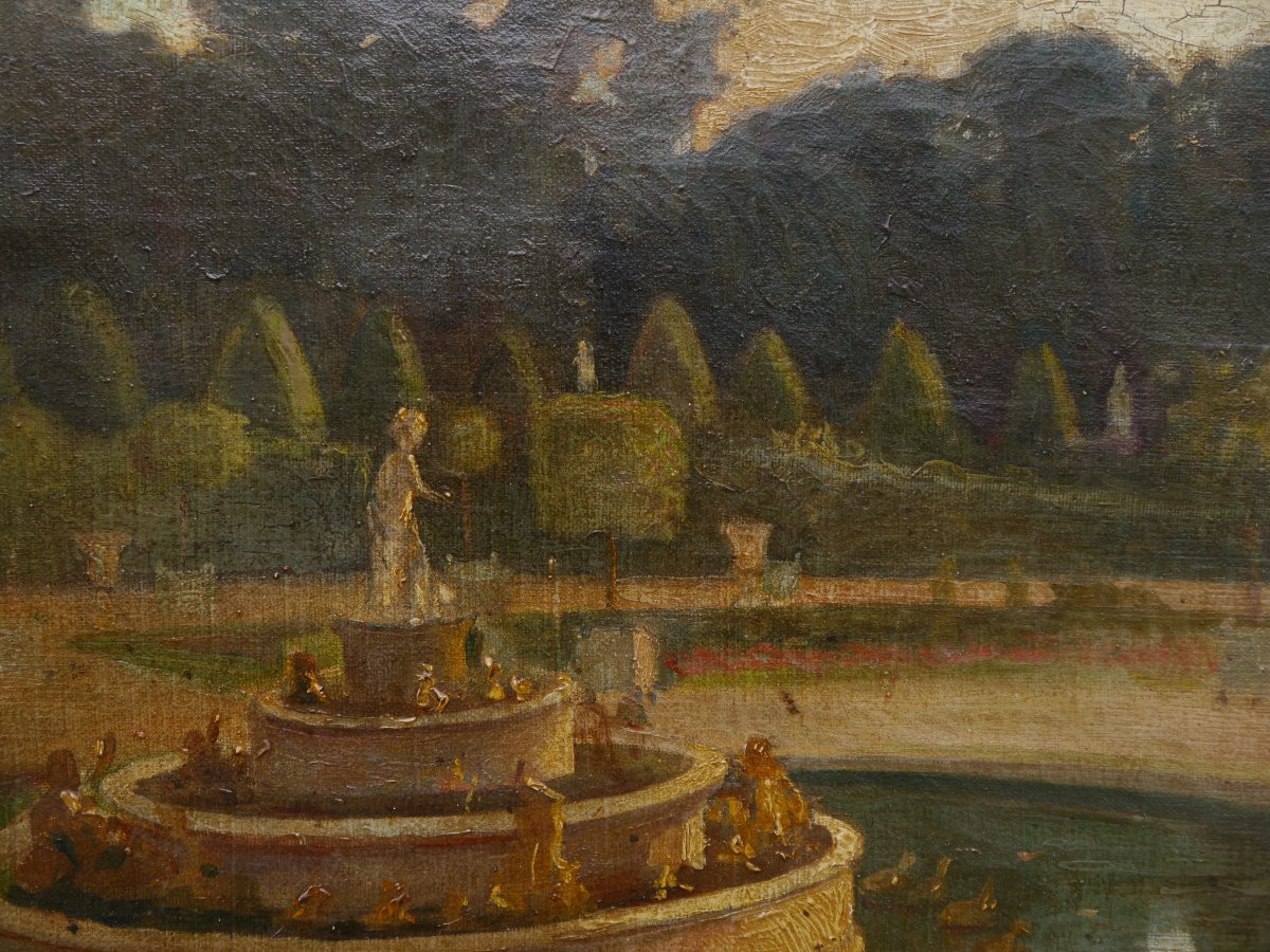 Versailles Park And Latona Fountain. Charles Clerambault (1885-?)-photo-2