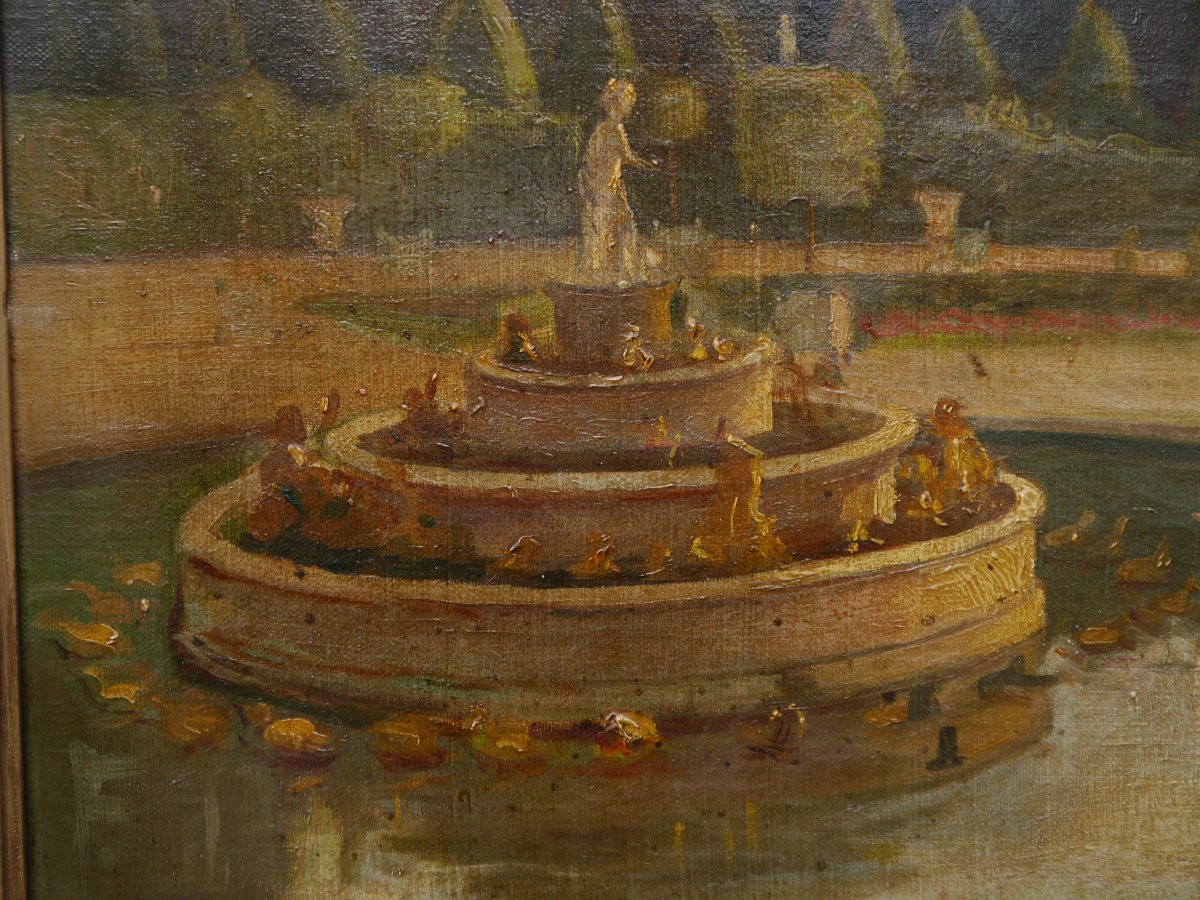Versailles Park And Latona Fountain. Charles Clerambault (1885-?)-photo-4