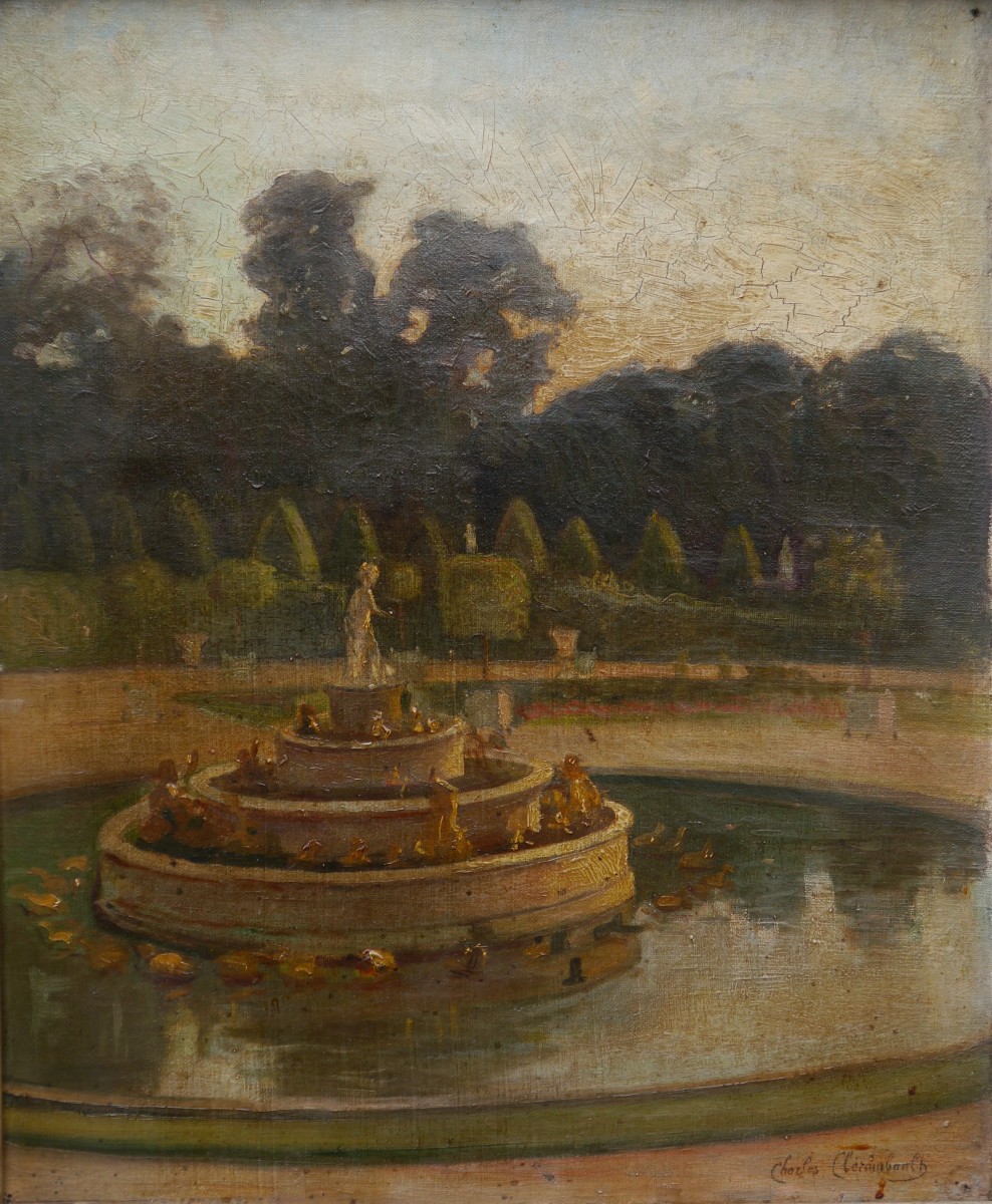 Versailles Park And Latona Fountain. Charles Clerambault (1885-?)
