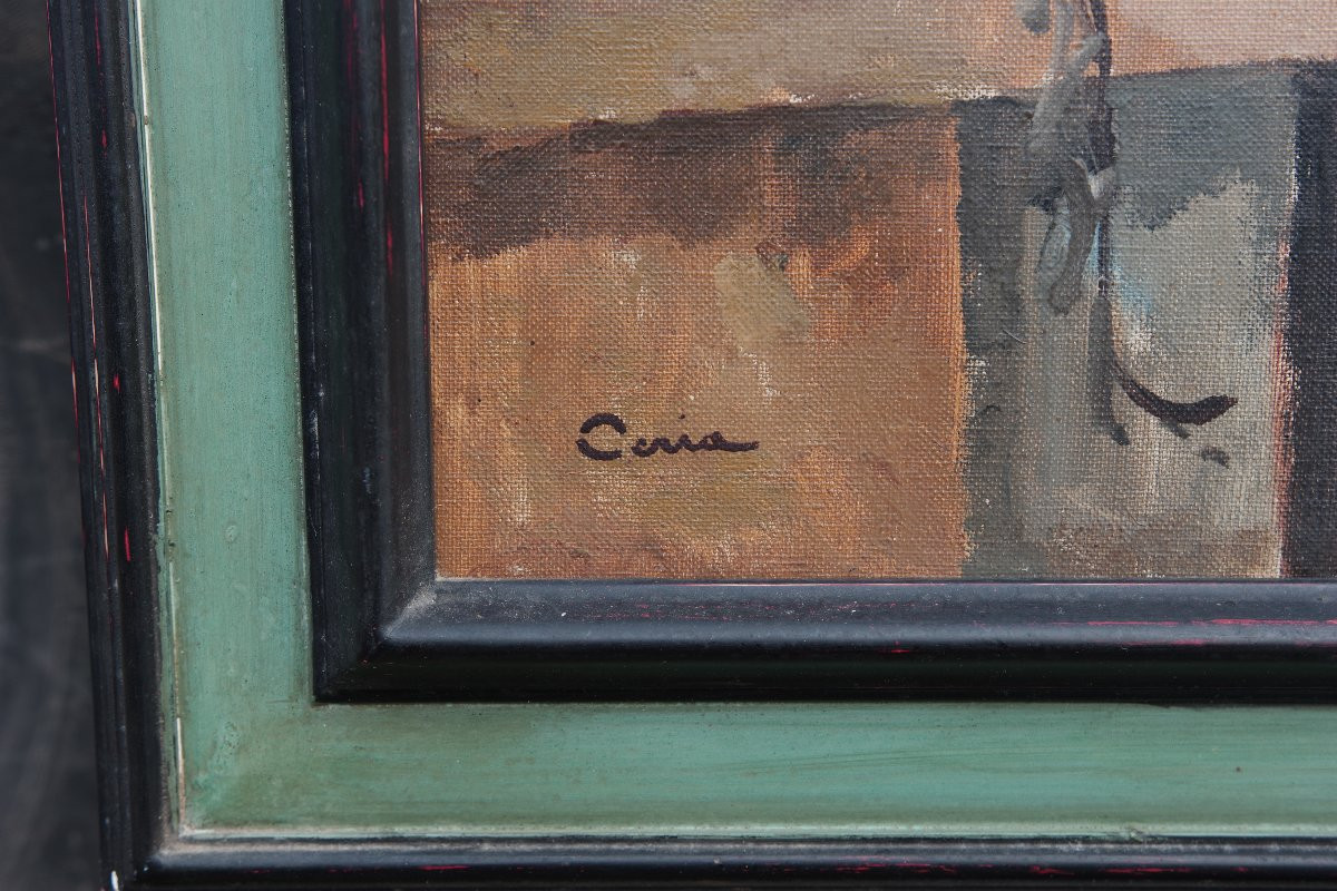 Grande nature morte aux huitres. Edmond CERIA (1884-1955)-photo-3